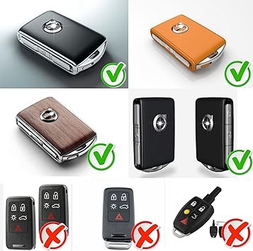 Car Key Fob Cover Compatible with Volvo XC90, XC60, XC40, S60, S90, V60, V90, Polestar 1, Polestar 2, Car Key Fob Case Refit Cover