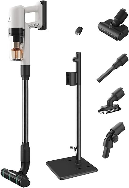 Electrolux EFP71524 ZE155 Lightweight Cordless Vacuum Cleaner UltimateHome700 Shell White UH700 Dedicated Pet Nozzle Included Dog Cat Vacuum Cleaner
