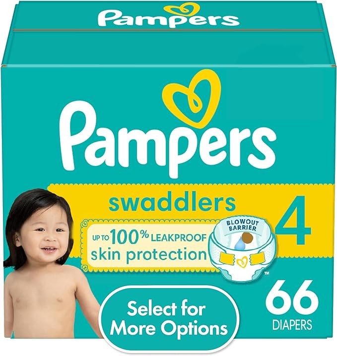 Pampers Swaddlers Active Baby Diaper Size 4 66 Count