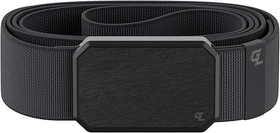 Groove Life Groove Belt Men's Stretch Nylon Belt with Magnetic Aluminum Buckle, Lifetime Coverage