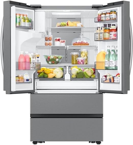 SAMSUNG 30 cu. ft. Mega Capacity 4-Door French Door Refrigerator with Four Types of Ice in Stainless Steel