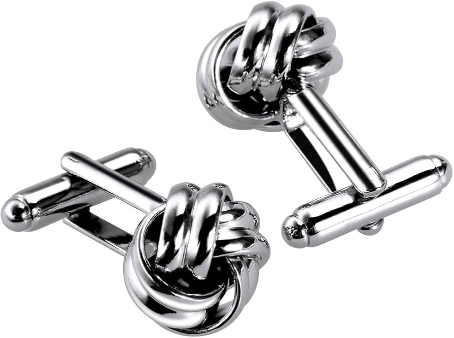 Lictin Men's Cufflinks Cuff Links for Men, Stainless Steel Tuxedo Shirt Cuff Links Set, Men’s Jewelry or Accessories for Business, Wedding