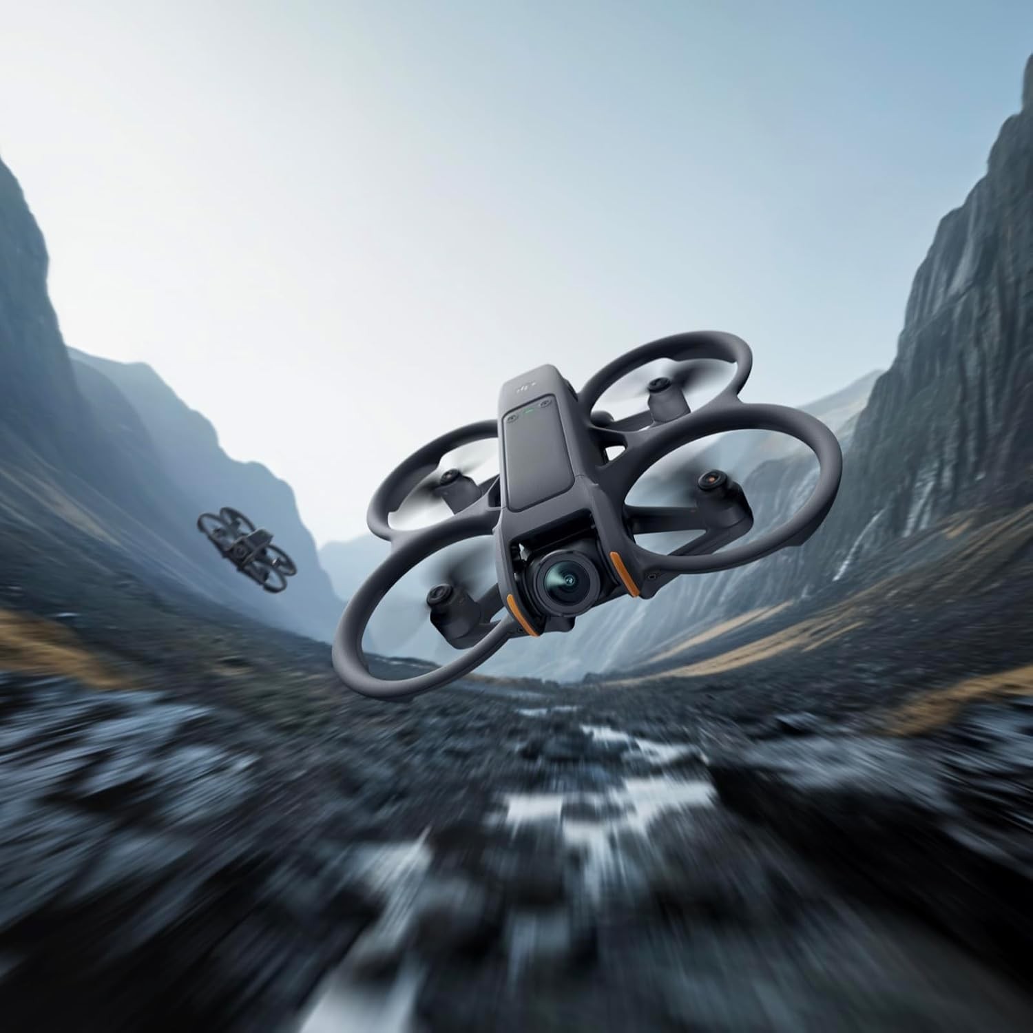 DJI Avata 2 (Drone Only), FPV Drone with Camera 4K, Immersive Flight Experience, Built-in Propeller Guard, Easy Flip/Roll, Super-Wide 155° FOV, Compatible with RC Motion 3, FAA Remote ID Compliant