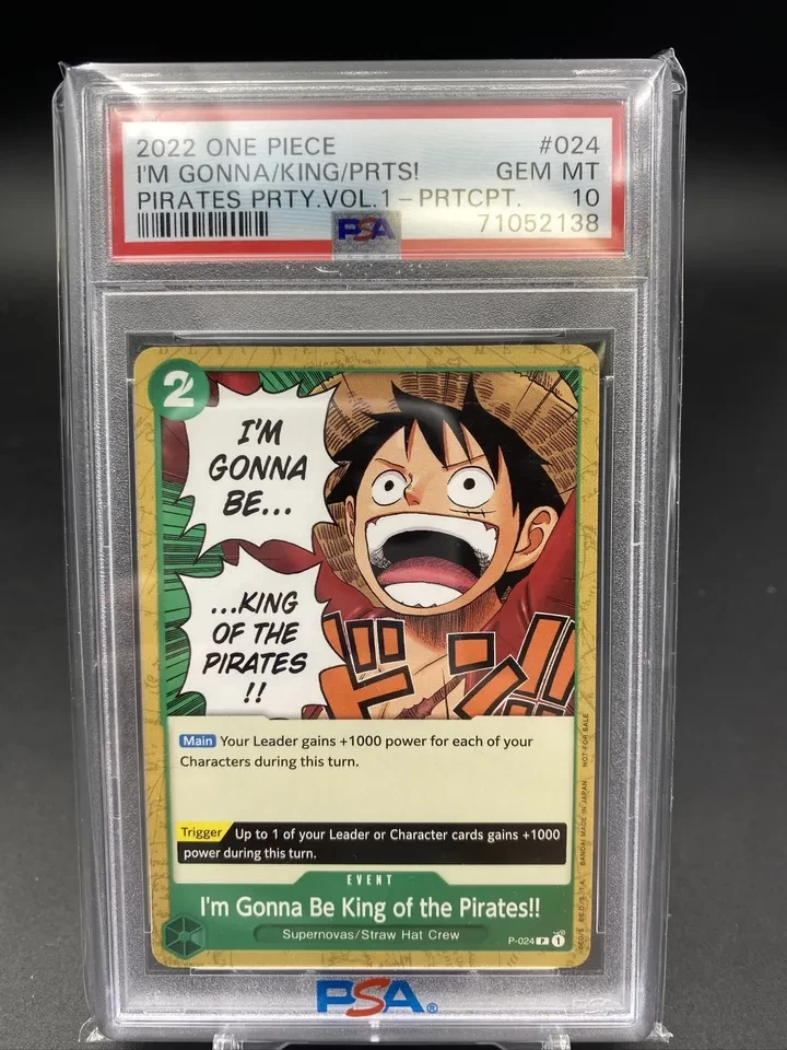 2022 I’m Gonna Be King of the Pirates!! 024 One Piece Pirates Party Vol.1 PSA 10