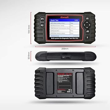 iCarsoft VOL V3.0 for VolvoSaab Diagnostic Tool with auto VINQuick TestActuation Test